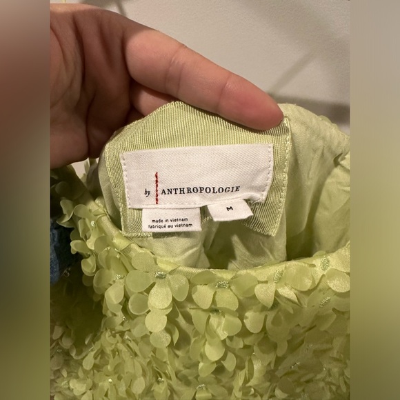 Anthropologie 3D Floral Embellishment Mini Dress - Picture 2 of 5